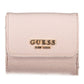 Pink Polyurethane Women Wallet