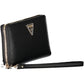 Black Polyurethane Women Wallet