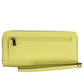 Yellow Polyurethane Women Wallet