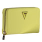 Yellow Polyurethane Women Wallet