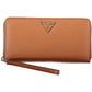 Brown Polyurethane Women Wallet