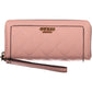 Pink Polyurethane Women Wallet