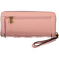 Pink Polyurethane Women Wallet