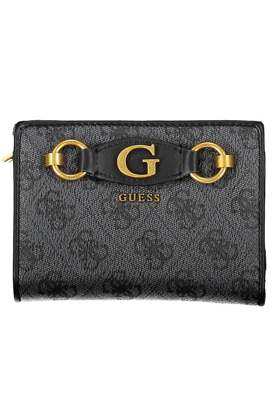 Black Polyurethane Women Wallet