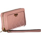 Pink Polyurethane Women Wallet