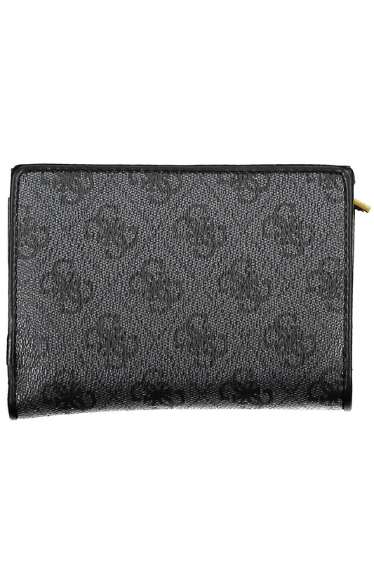 Black Polyurethane Women Wallet
