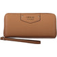 Brown Polyurethane Women Wallet
