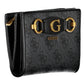 Black Polyurethane Women Wallet
