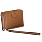 Brown Polyurethane Women Wallet