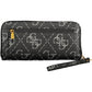 Black Polyurethane Women Wallet