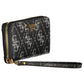Black Polyurethane Women Wallet