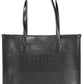 Black Polyethylene Women Handbag