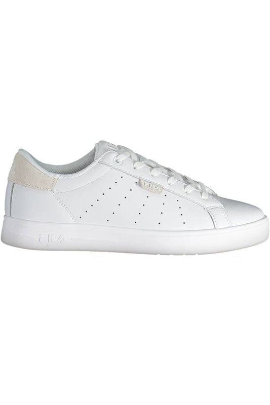 White Polyester Women Sneaker