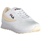 White Polyurethane Women Sneaker