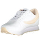 White Polyurethane Women Sneaker