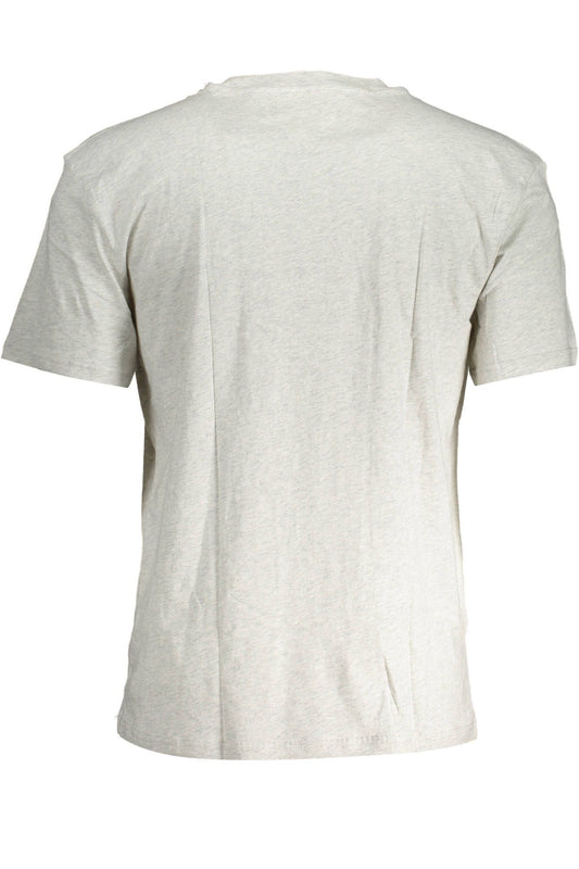 Gray Cotton Men T-Shirt