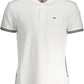 White Cotton Men Polo Shirt