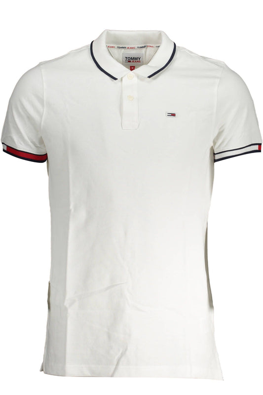 White Cotton Men Polo