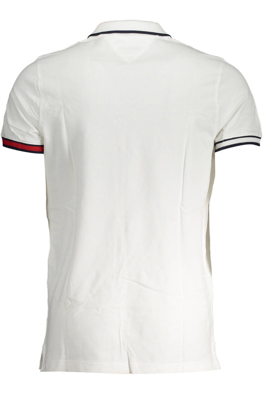 White Cotton Men Polo