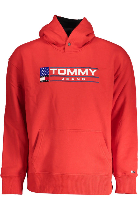 Red Cotton Men Sweater