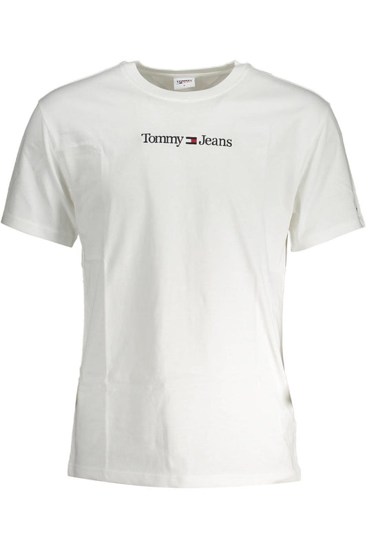 White Cotton Men T-Shirt