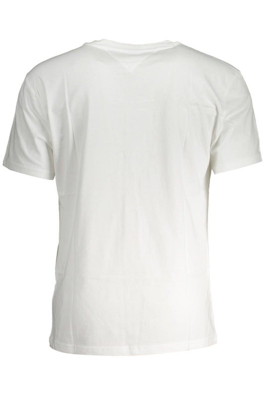 White Cotton Men T-Shirt