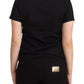 Elegant Embellished Cotton Jersey Tee