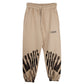 Beige Cotton Men Sweatpant