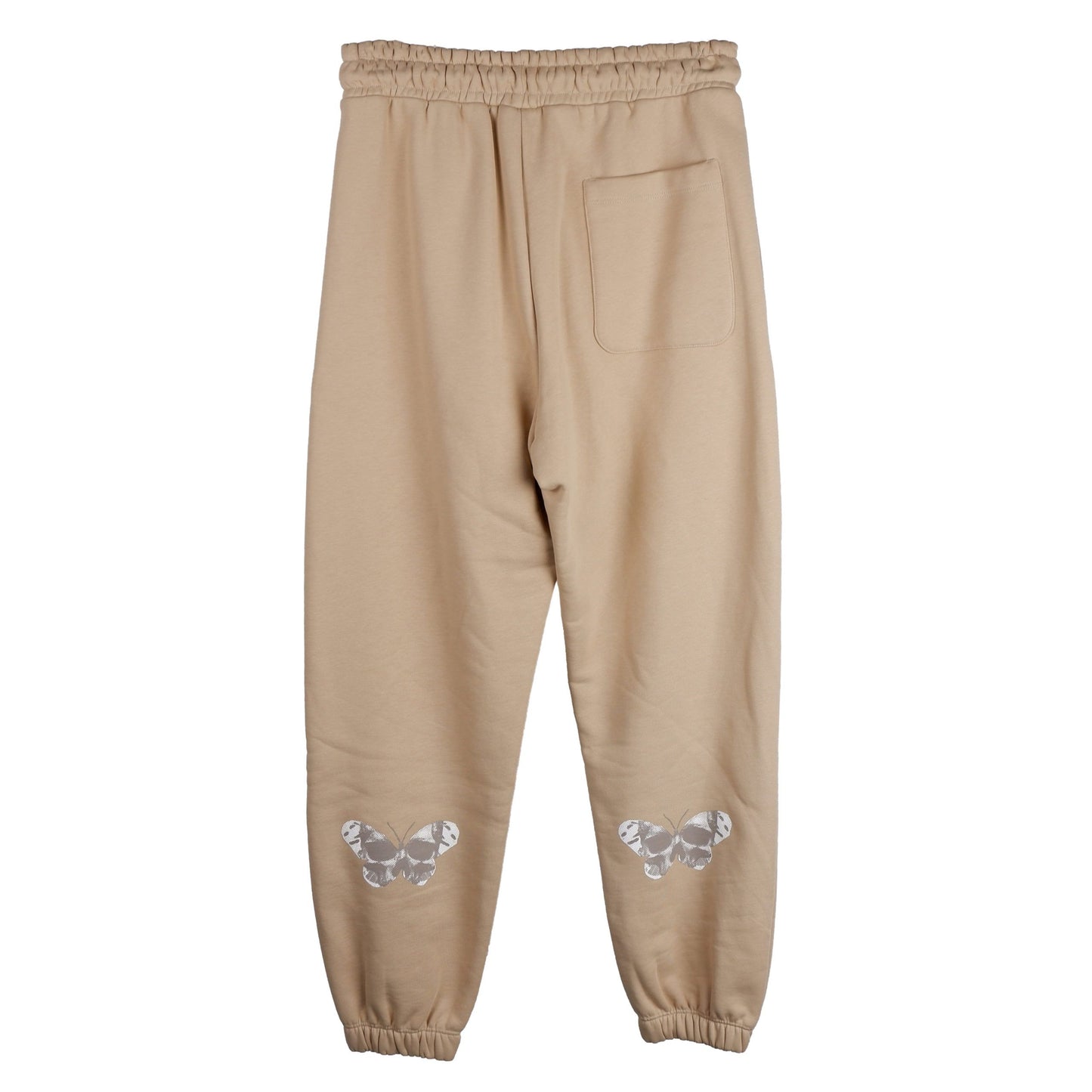 Beige Cotton Men Sweatpant