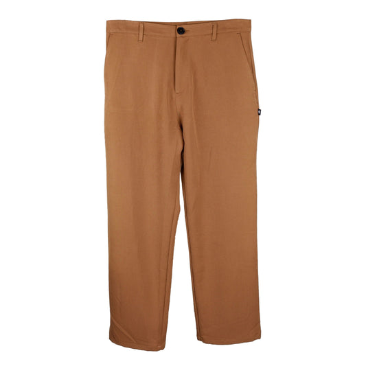 Brown Polyester Men Trouser