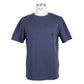 Blue Cotton Men T-Shirt