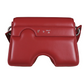 Red Leather Women Crossbody Bag