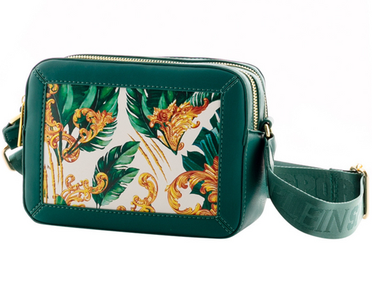 Green Polyethylene Women Crossbody