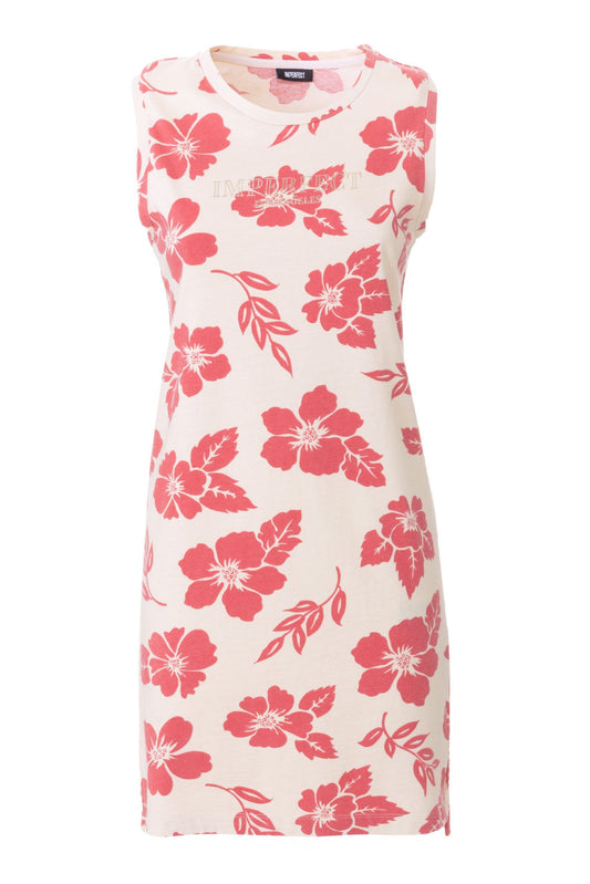 Beige Cotton Womens Dress