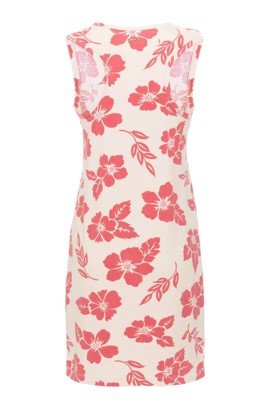 Beige Cotton Womens Dress