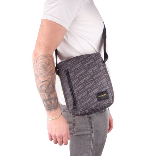 Black Polyamide Men Messenger Bag