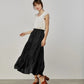 Black Linen Women Skirt