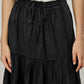 Black Linen Women Skirt