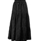 Black Linen Women Skirt
