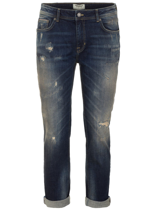 Blue Cotton Men Jean