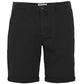 Sleek Black Cotton Bermuda Shorts for Men