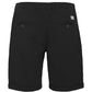 Sleek Black Cotton Bermuda Shorts for Men