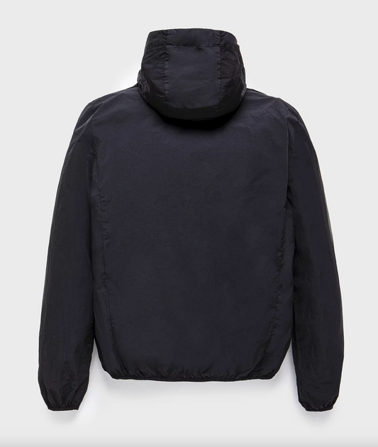 Gray Nylon Men Bomber Jacket
