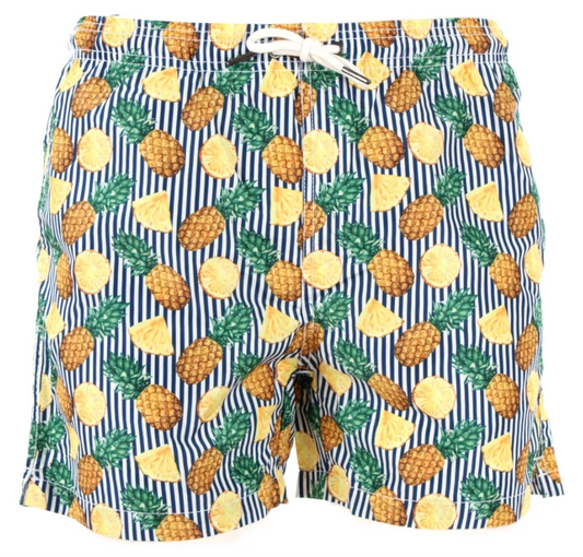 Multicolor Polyester Men Swim Boxer
