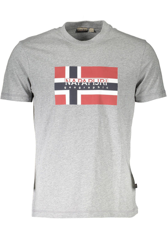 Gray Cotton Men TShirt