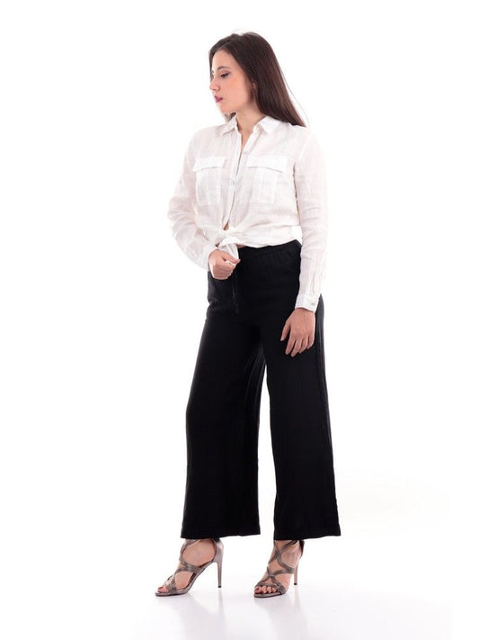Black Linen Women Pant