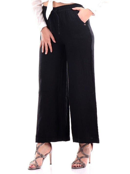 Black Linen Women Pant