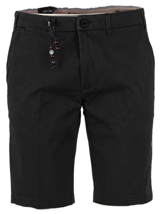 Black Cotton Men Bermuda
