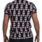 Elegant Black Venus Kiss Polo Tee