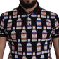 Elegant Black Venus Kiss Polo Tee